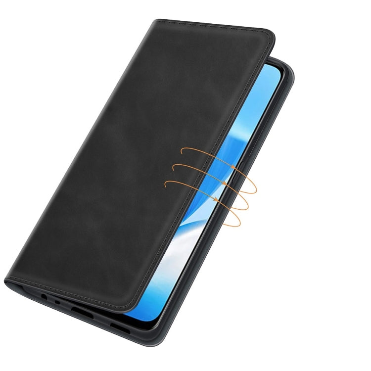 For OnePlus Nord N200 5G Retro-skin Business Magnetic Suction Leather Case with Holder & Card Slots & Wallet