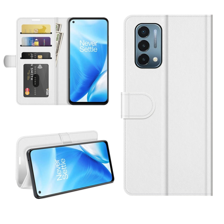 For OnePlus Nord N200 5G R64 Texture Single Horizontal Flip Protective Case with Holder & Card Slots & Wallet& Photo Frame