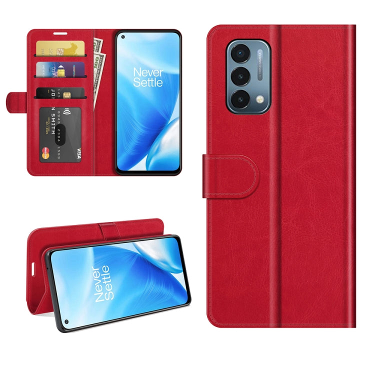 For OnePlus Nord N200 5G R64 Texture Single Horizontal Flip Protective Case with Holder & Card Slots & Wallet& Photo Frame