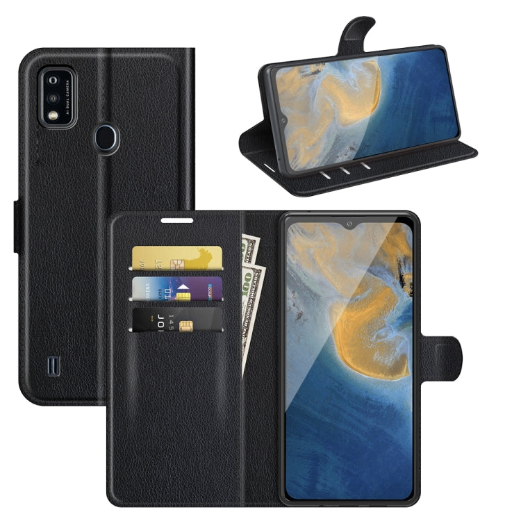 For ZTE Blade A51 Litchi Texture Horizontal Flip Protective Case with Holder & Card Slots & Wallet