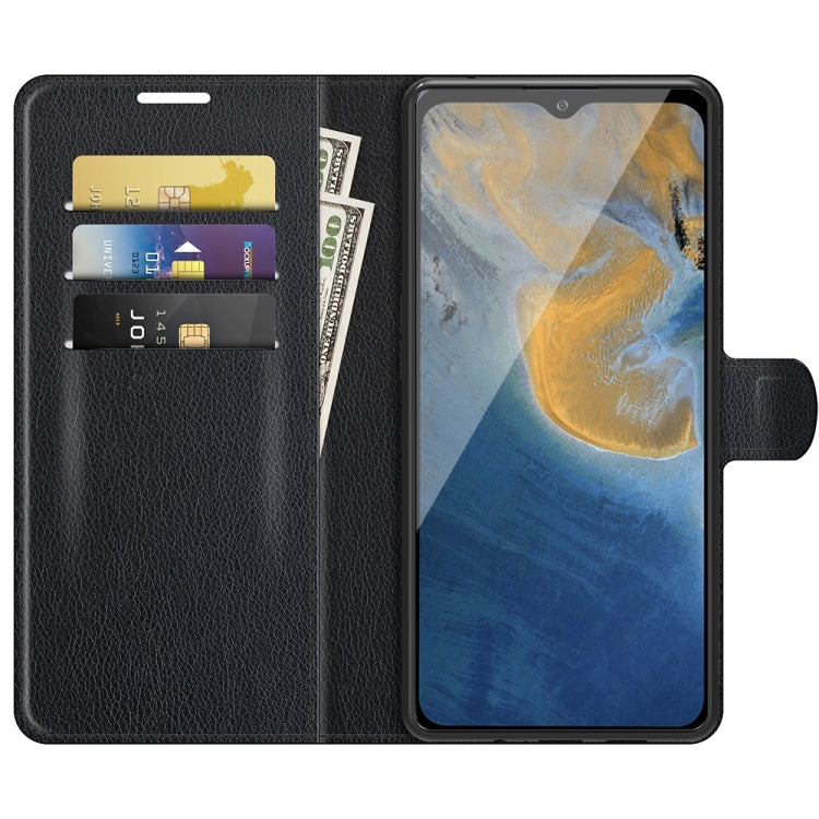 For ZTE Blade A51 Litchi Texture Horizontal Flip Protective Case with Holder & Card Slots & Wallet