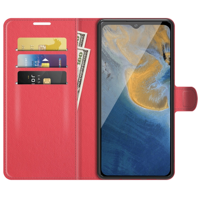 For ZTE Blade A51 Litchi Texture Horizontal Flip Protective Case with Holder & Card Slots & Wallet