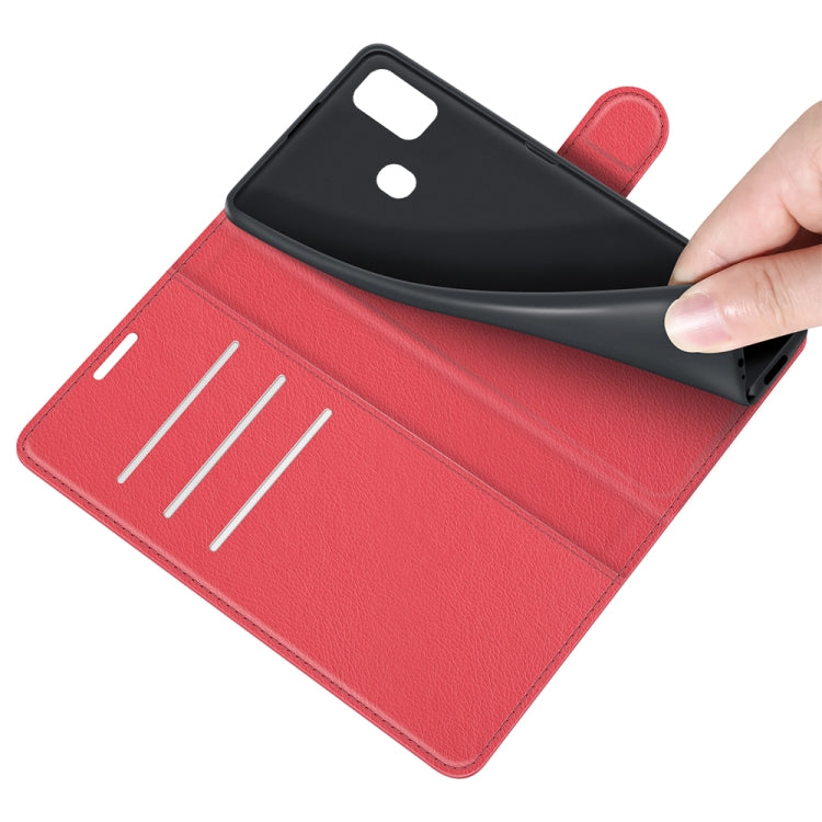 For ZTE Blade A51 Litchi Texture Horizontal Flip Protective Case with Holder & Card Slots & Wallet