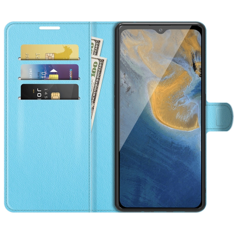 For ZTE Blade A51 Litchi Texture Horizontal Flip Protective Case with Holder & Card Slots & Wallet