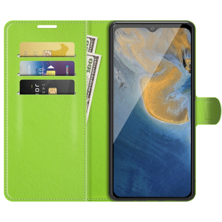 For ZTE Blade A51 Litchi Texture Horizontal Flip Protective Case with Holder & Card Slots & Wallet