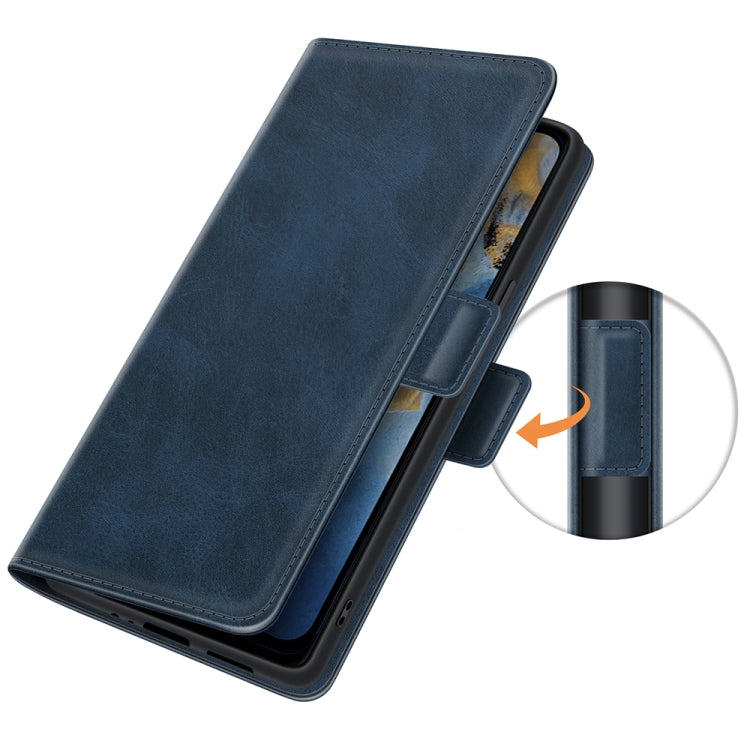 For ZTE Blade A51 Dual-side Magnetic Buckle Horizontal Flip Leather Case with Holder & Card Slots & Wallet