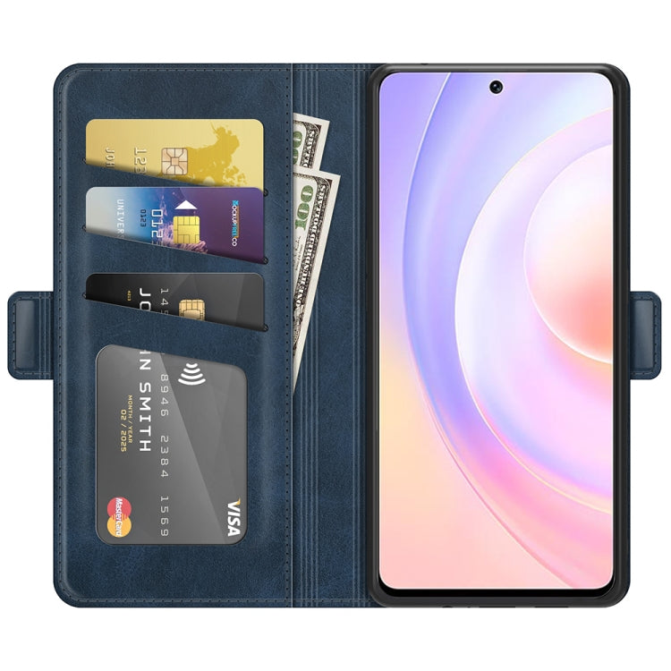 For Honor 50 SE / Huawei nova 9 SE Dual-side Magnetic Buckle Horizontal Flip Leather Case with Holder & Card Slots & Wallet