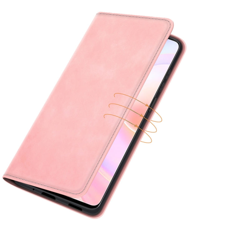 For Honor 50 SE Retro-skin Business Magnetic Suction Leather Case with Holder & Card Slots & Wallet