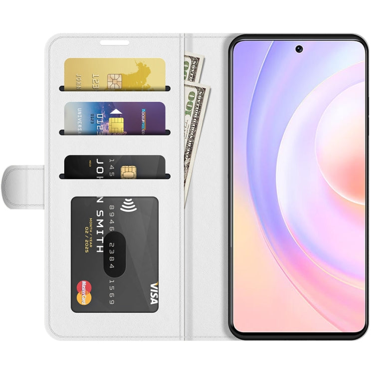 For Honor 50 SE R64 Texture Single Horizontal Flip Protective Case with Holder & Card Slots & Wallet & Photo Frame