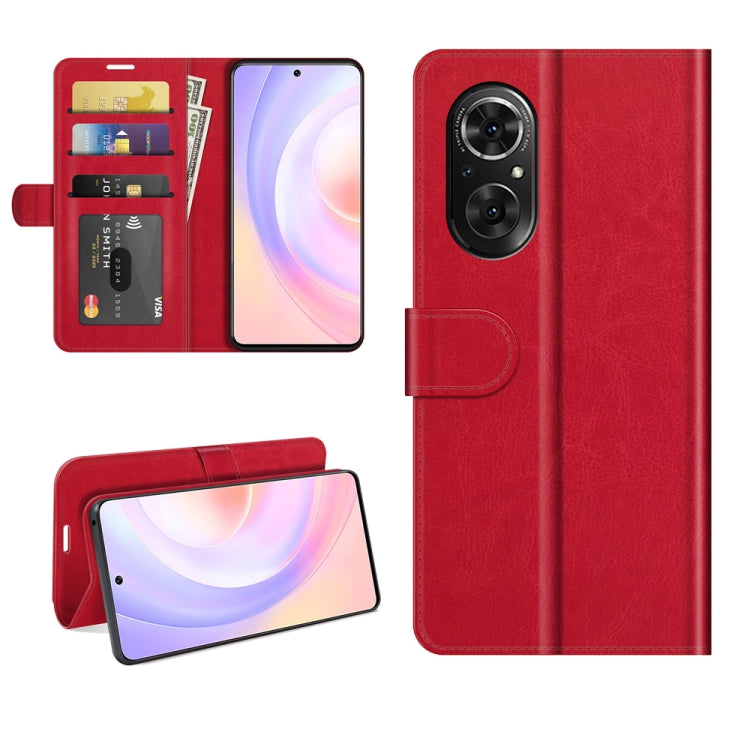 For Honor 50 SE R64 Texture Single Horizontal Flip Protective Case with Holder & Card Slots & Wallet & Photo Frame