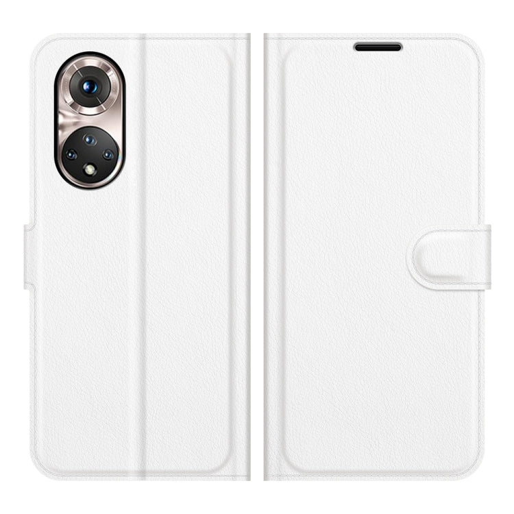 For Honor 50 Pro Litchi Texture Horizontal Flip Protective Case with Holder & Card Slots & Wallet