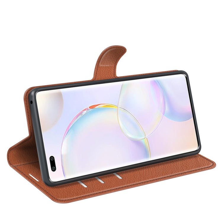 For Honor 50 Pro Litchi Texture Horizontal Flip Protective Case with Holder & Card Slots & Wallet