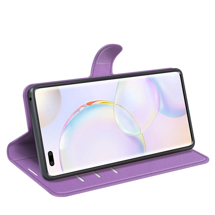 For Honor 50 Pro Litchi Texture Horizontal Flip Protective Case with Holder & Card Slots & Wallet