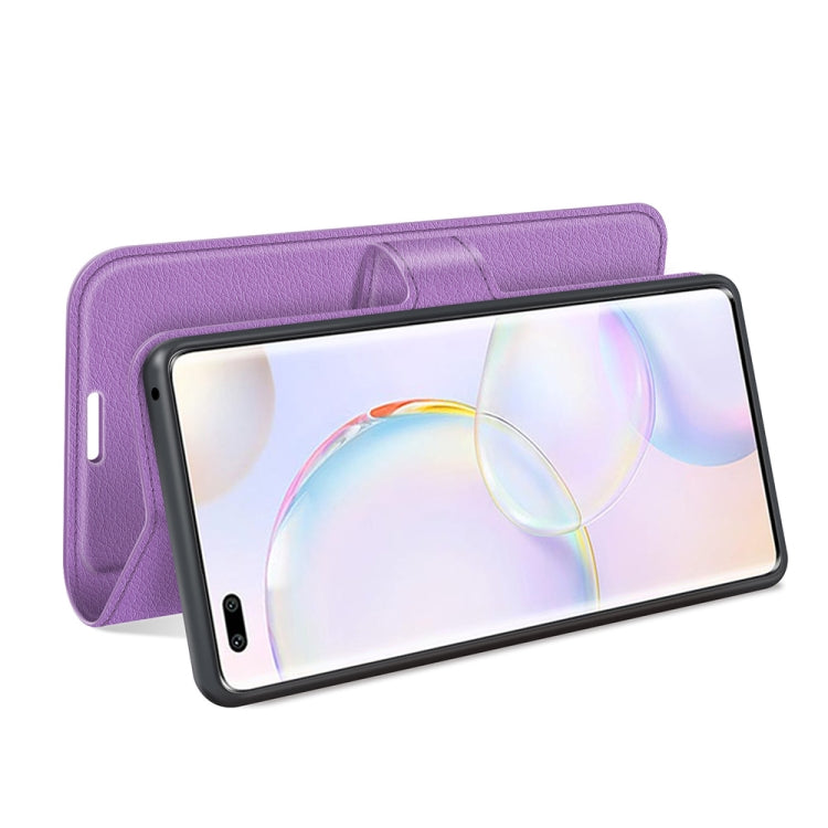 For Honor 50 Pro Litchi Texture Horizontal Flip Protective Case with Holder & Card Slots & Wallet