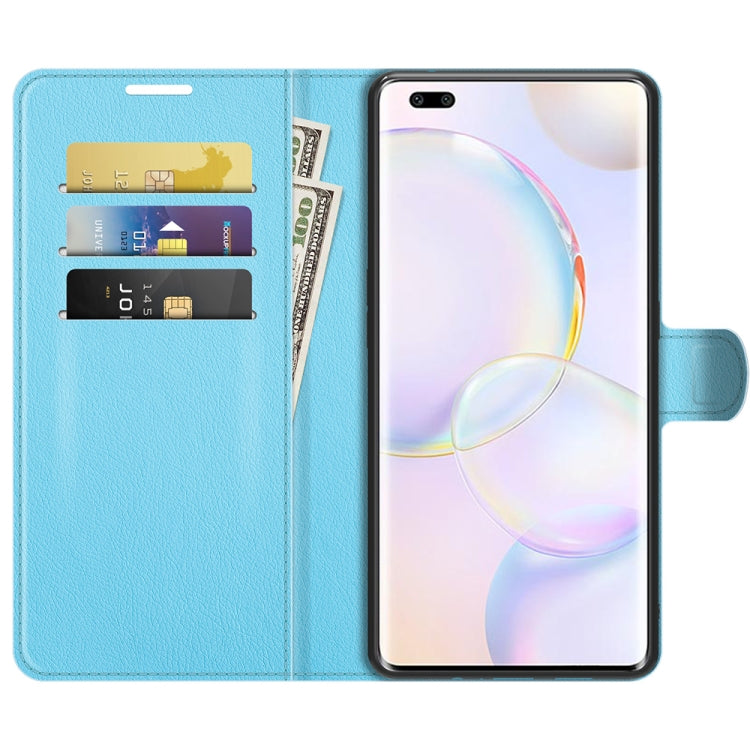 For Honor 50 Pro Litchi Texture Horizontal Flip Protective Case with Holder & Card Slots & Wallet