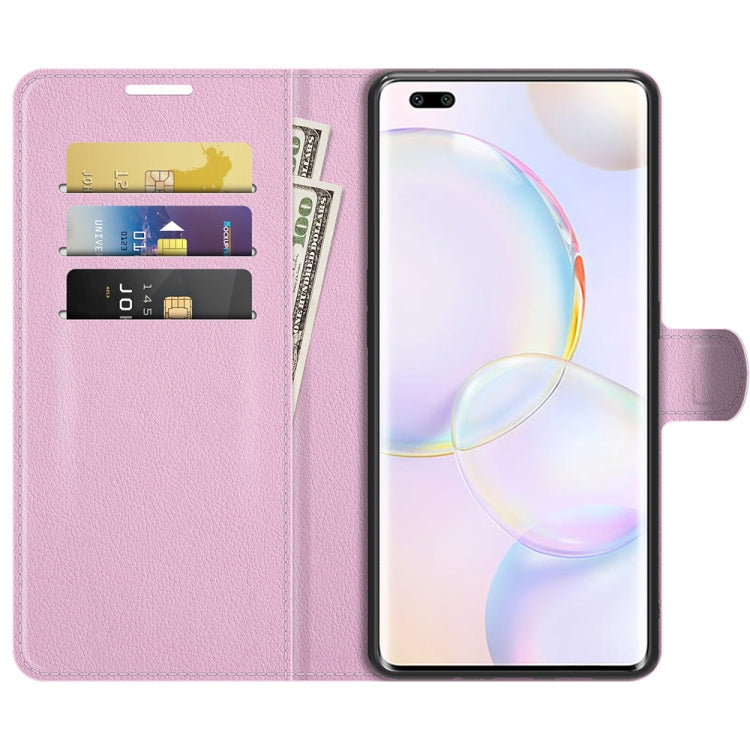 For Honor 50 Pro Litchi Texture Horizontal Flip Protective Case with Holder & Card Slots & Wallet