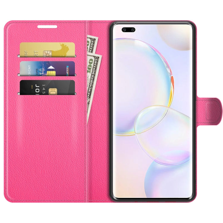 For Honor 50 Pro Litchi Texture Horizontal Flip Protective Case with Holder & Card Slots & Wallet