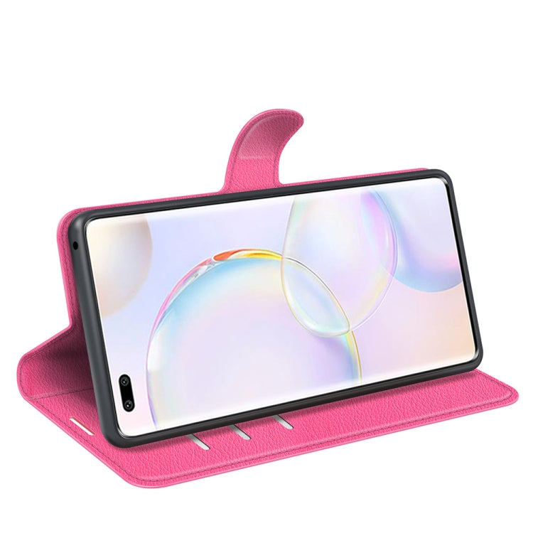 For Honor 50 Pro Litchi Texture Horizontal Flip Protective Case with Holder & Card Slots & Wallet