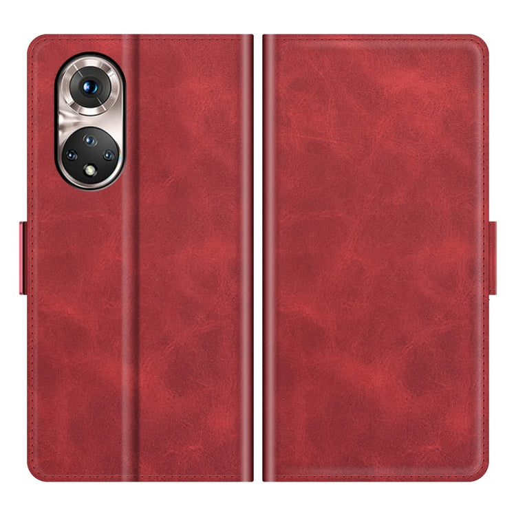 For Honor 50 Pro Dual-side Magnetic Buckle Horizontal Flip Leather Case with Holder & Card Slots & Wallet