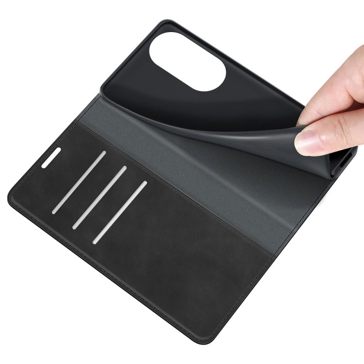 For Honor 50 Pro Retro-skin Business Magnetic Suction Leather Case with Holder & Card Slots & Wallet