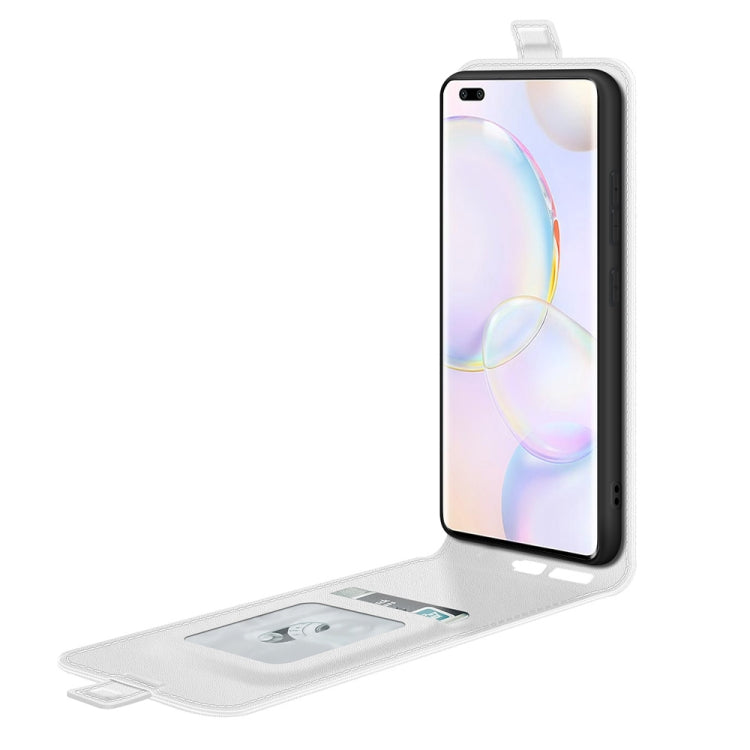 For Honor 50 Pro R64 Texture Single Vertical Flip Leather Protective Case with Card Slots & Photo Frame