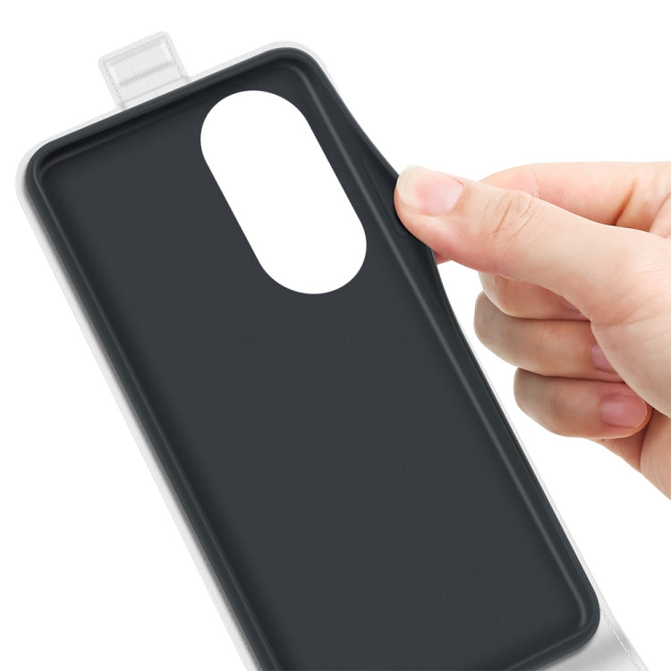 For Honor 50 Pro R64 Texture Single Vertical Flip Leather Protective Case with Card Slots & Photo Frame