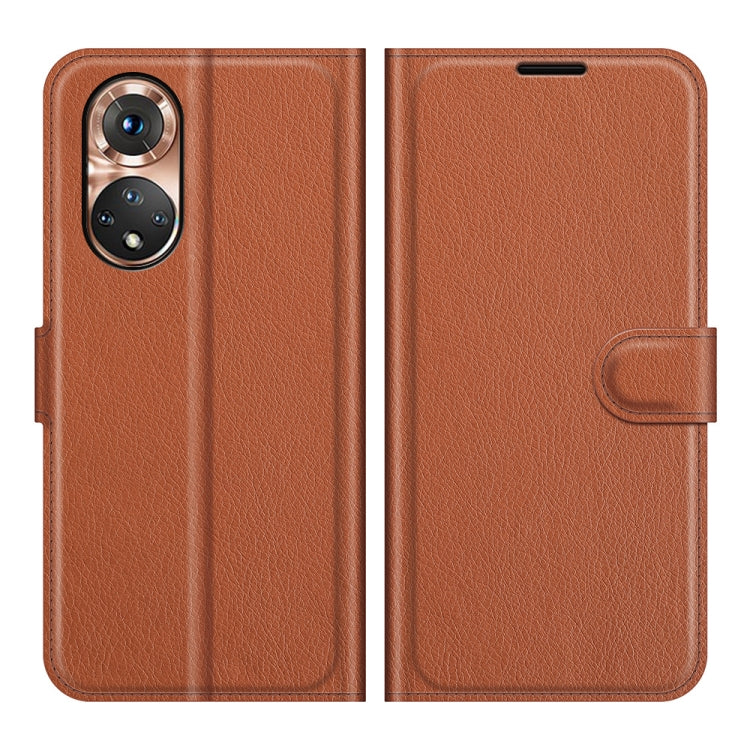 For Honor 50 Litchi Texture Horizontal Flip Protective Case with Holder & Card Slots & Wallet