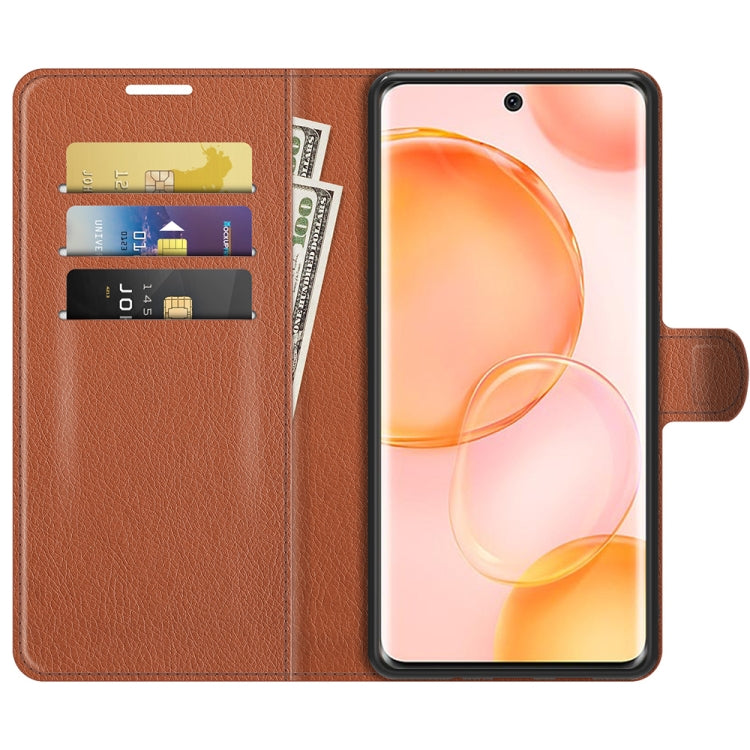 For Honor 50 Litchi Texture Horizontal Flip Protective Case with Holder & Card Slots & Wallet