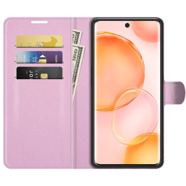 For Honor 50 Litchi Texture Horizontal Flip Protective Case with Holder & Card Slots & Wallet