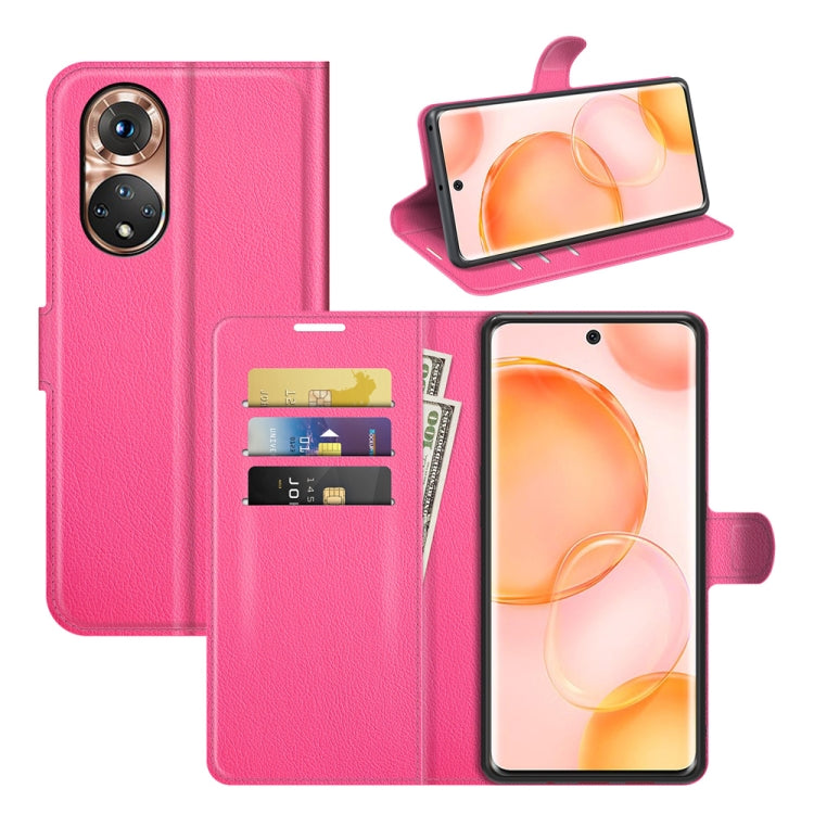 For Honor 50 Litchi Texture Horizontal Flip Protective Case with Holder & Card Slots & Wallet