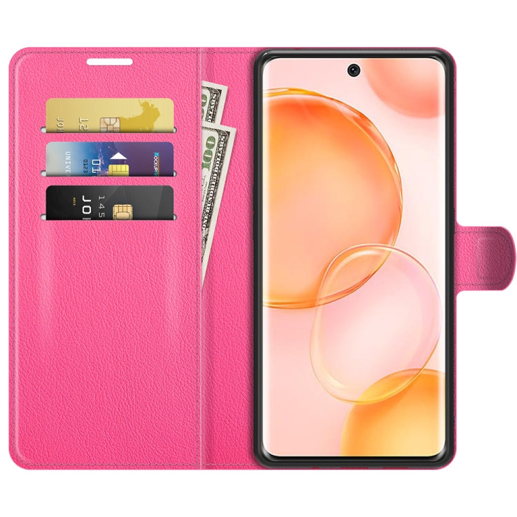 For Honor 50 Litchi Texture Horizontal Flip Protective Case with Holder & Card Slots & Wallet
