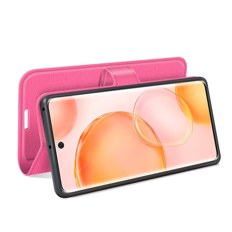 For Honor 50 Litchi Texture Horizontal Flip Protective Case with Holder & Card Slots & Wallet