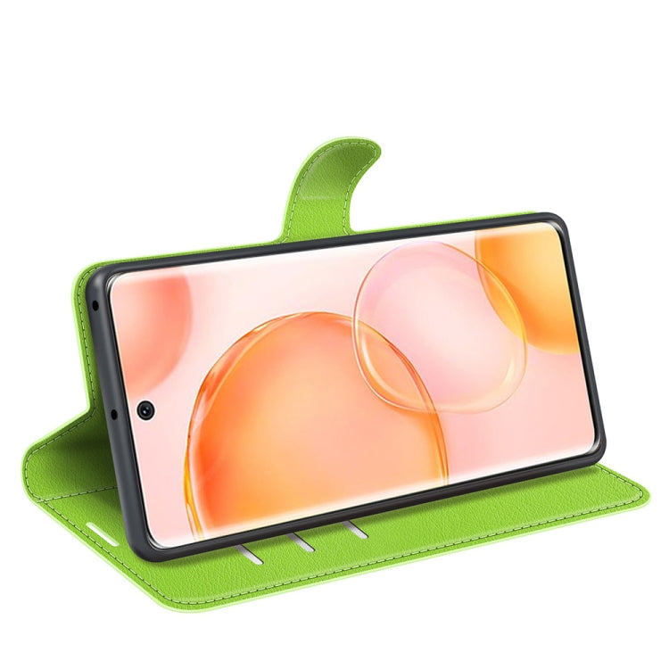 For Honor 50 Litchi Texture Horizontal Flip Protective Case with Holder & Card Slots & Wallet