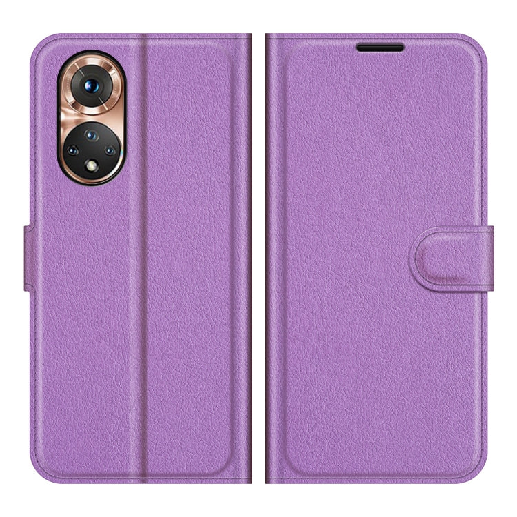 For Honor 50 Litchi Texture Horizontal Flip Protective Case with Holder & Card Slots & Wallet