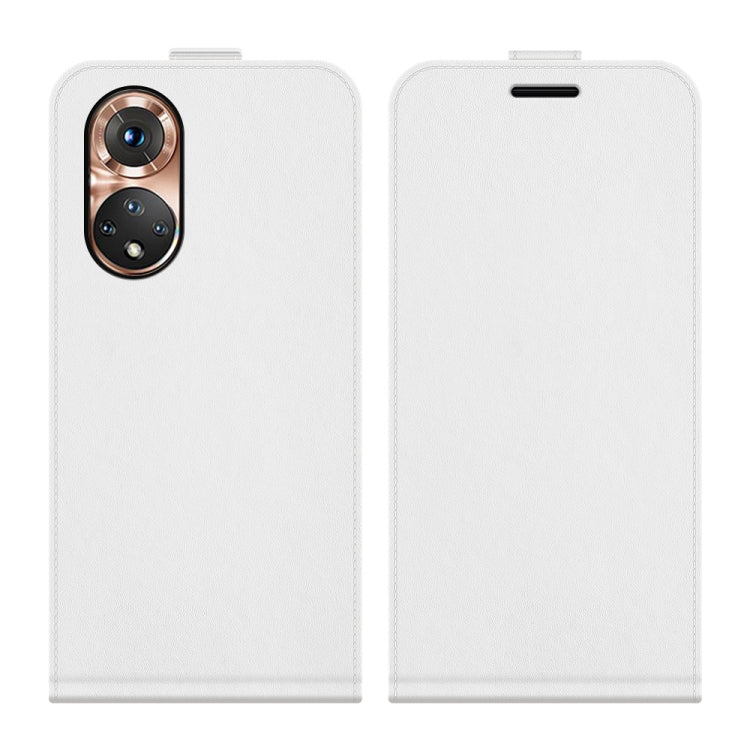 For Honor 50 R64 Texture Single Vertical Flip Leather Protective Case with Card Slots & Photo Frame