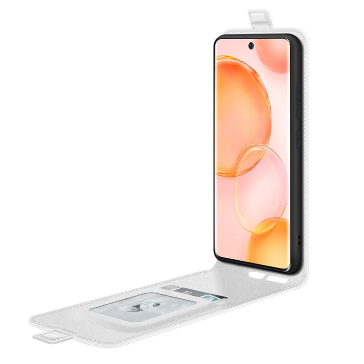 For Honor 50 R64 Texture Single Vertical Flip Leather Protective Case with Card Slots & Photo Frame