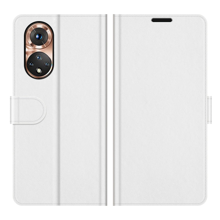 For Honor 50 R64 Texture Single Horizontal Flip Protective Case with Holder & Card Slots & Wallet & Photo Frame