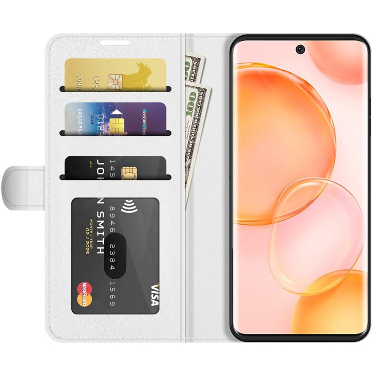 For Honor 50 R64 Texture Single Horizontal Flip Protective Case with Holder & Card Slots & Wallet & Photo Frame