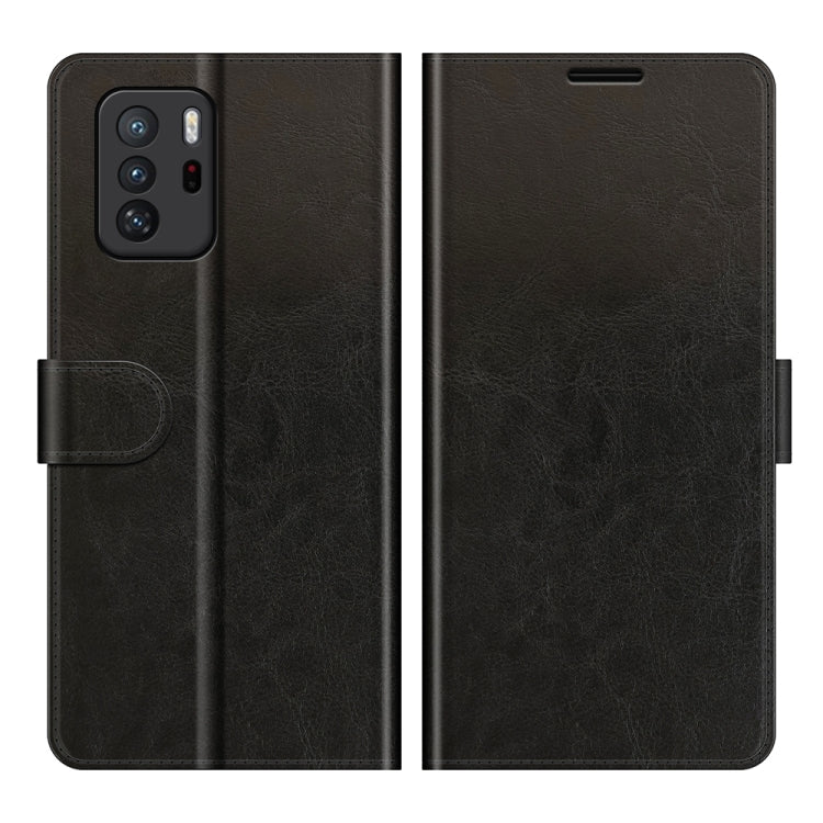 For Xiaomi Redmi Note 10 Pro 5G China / Poco X3 GT R64 Texture Single Horizontal Flip Protective Case with Holder & Card Slots & Wallet& Photo Frame