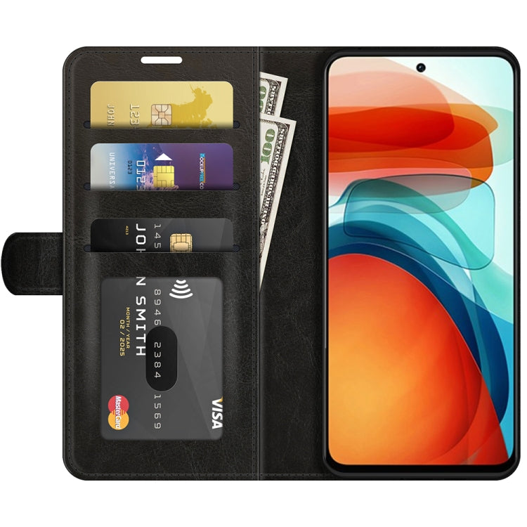 For Xiaomi Redmi Note 10 Pro 5G China / Poco X3 GT R64 Texture Single Horizontal Flip Protective Case with Holder & Card Slots & Wallet& Photo Frame