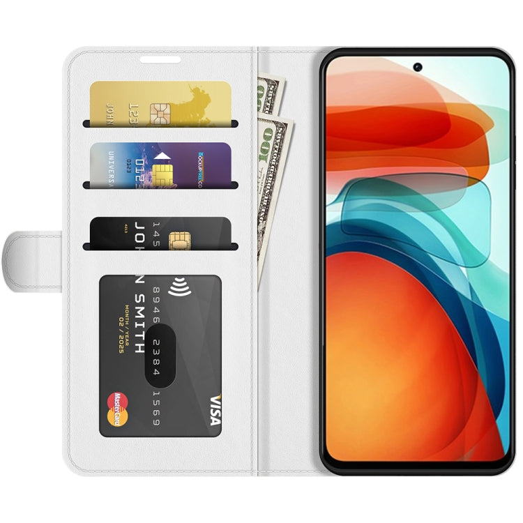 For Xiaomi Redmi Note 10 Pro 5G China / Poco X3 GT R64 Texture Single Horizontal Flip Protective Case with Holder & Card Slots & Wallet& Photo Frame