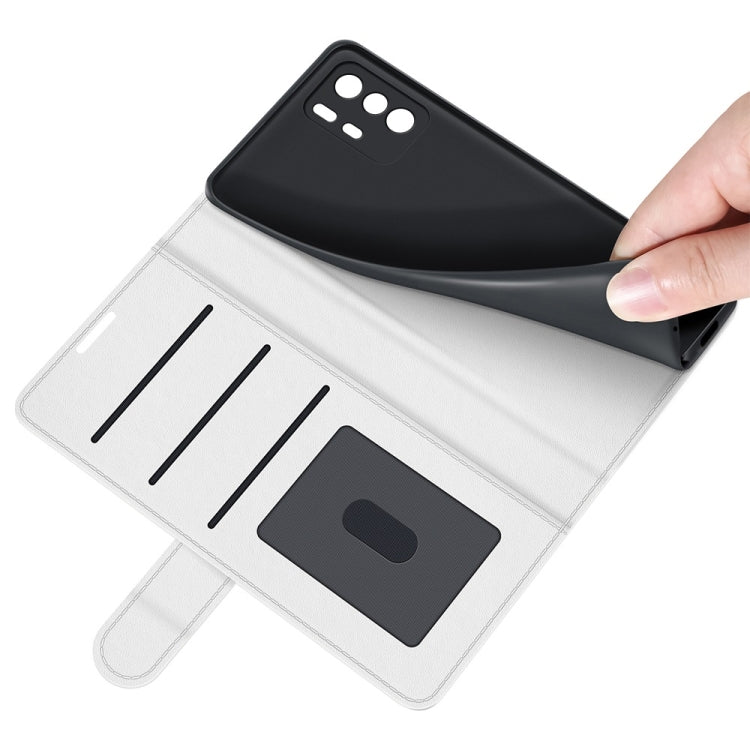 For Xiaomi Redmi Note 10 Pro 5G China / Poco X3 GT R64 Texture Single Horizontal Flip Protective Case with Holder & Card Slots & Wallet& Photo Frame