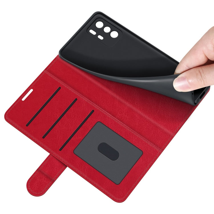 For Xiaomi Redmi Note 10 Pro 5G China / Poco X3 GT R64 Texture Single Horizontal Flip Protective Case with Holder & Card Slots & Wallet& Photo Frame