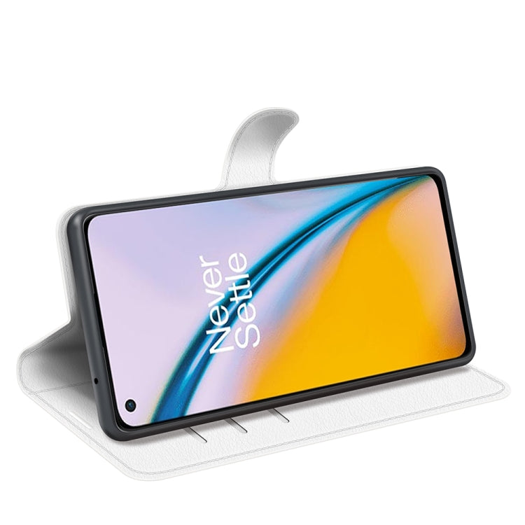For OnePlus Nord 2 5G Litchi Texture Horizontal Flip Protective Case with Holder & Card Slots & Wallet
