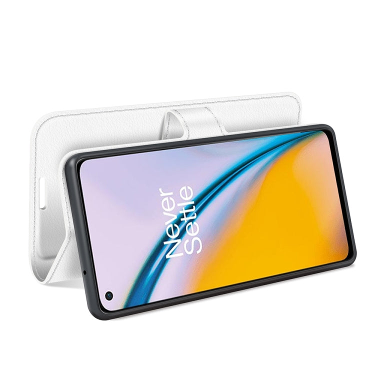 For OnePlus Nord 2 5G Litchi Texture Horizontal Flip Protective Case with Holder & Card Slots & Wallet