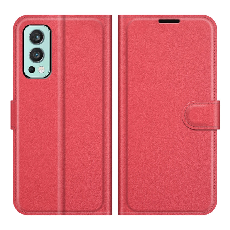 For OnePlus Nord 2 5G Litchi Texture Horizontal Flip Protective Case with Holder & Card Slots & Wallet