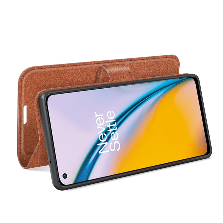 For OnePlus Nord 2 5G Litchi Texture Horizontal Flip Protective Case with Holder & Card Slots & Wallet