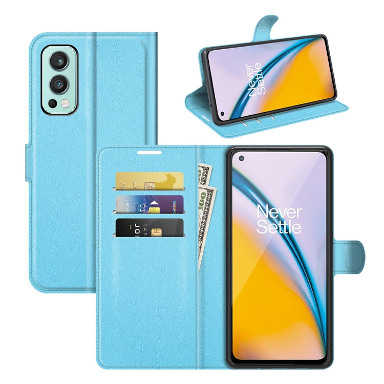 For OnePlus Nord 2 5G Litchi Texture Horizontal Flip Protective Case with Holder & Card Slots & Wallet