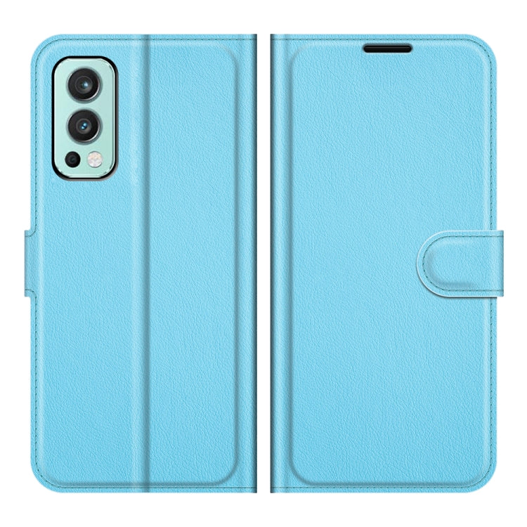 For OnePlus Nord 2 5G Litchi Texture Horizontal Flip Protective Case with Holder & Card Slots & Wallet