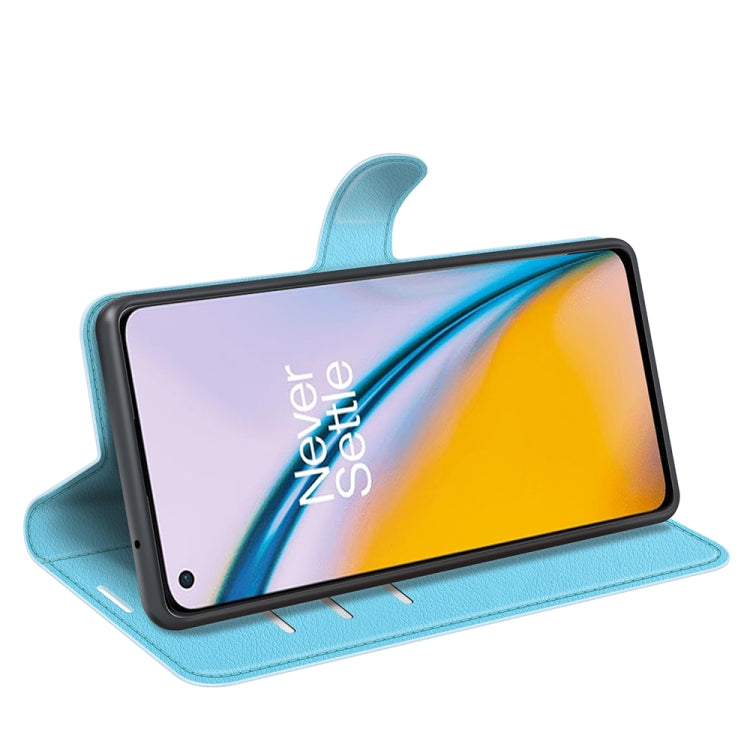 For OnePlus Nord 2 5G Litchi Texture Horizontal Flip Protective Case with Holder & Card Slots & Wallet
